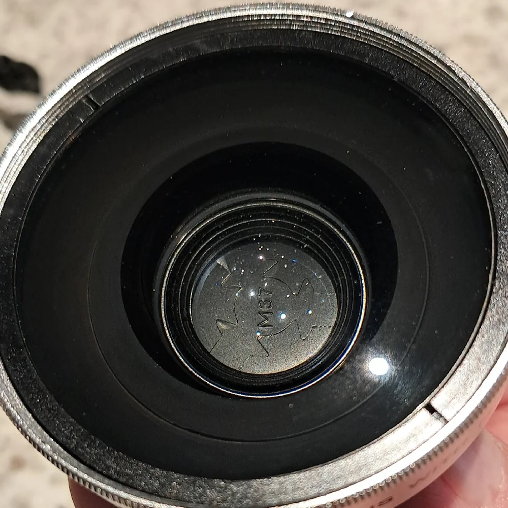 0.45X Wide Angle Lens with Macro - Black and Silver 37MM